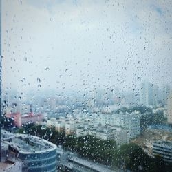 Raindrops on glass window