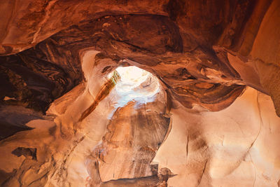 Rock formations in cave