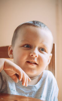 Portrait of cute baby girl