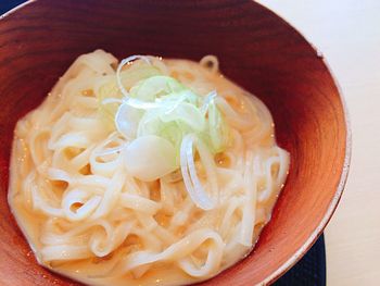 Close-up of served food