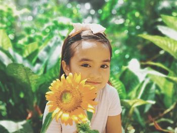 Close-up portrait of girl