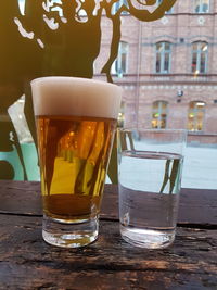 Close-up of drink on table