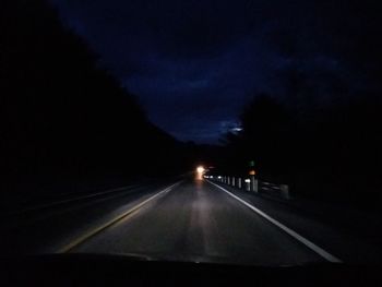 Road at night