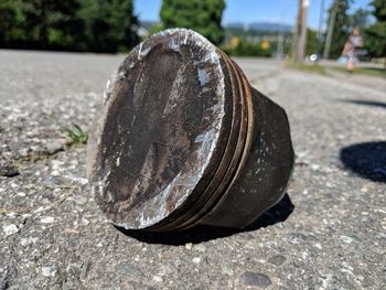 Close-up of rusty metal