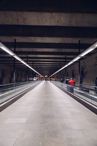 View of empty bridge