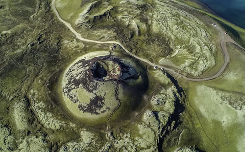 High angle view of landscape