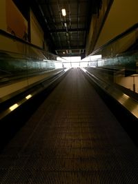 Illuminated underground underground walkway