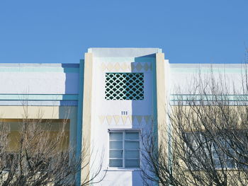 Built structure against clear blue sky