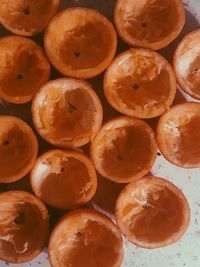 Full frame shot of pumpkins