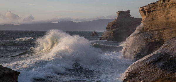 Scenic view of sea against sky