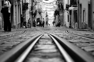 View of railroad tracks
