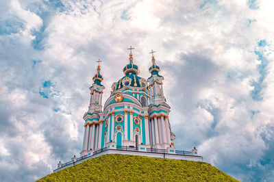 St. andrews church - major baroque church is located at th andriyivskyy descent in kyiv, ukraine