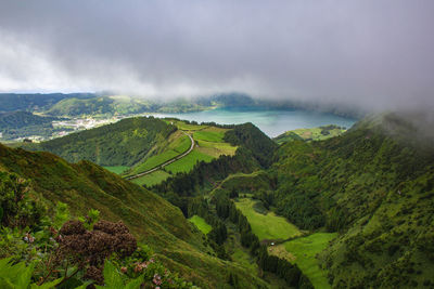 Scenic view of landscape against sky