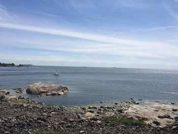 Scenic view of sea against sky