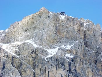 Scenic view of mountains against clear sky