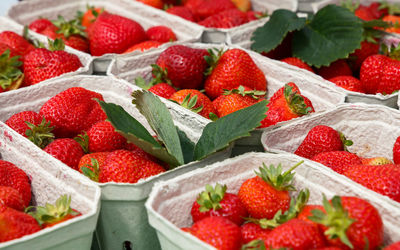 Close-up of strawberries