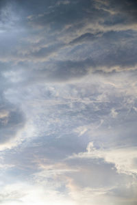 Low angle view of clouds in sky