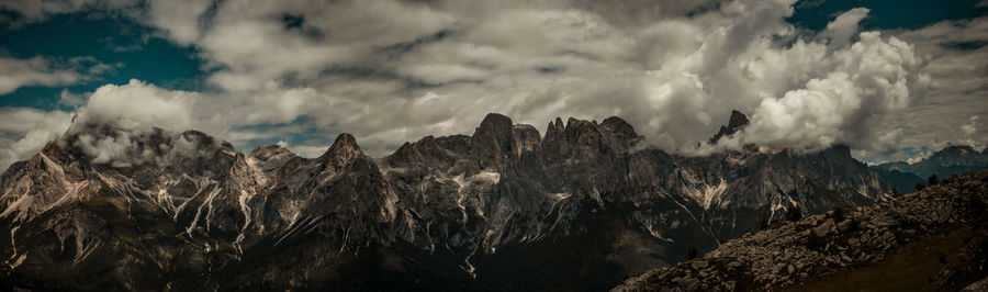 Panoramic view of landscape against sky