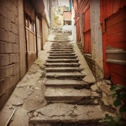 Narrow alley in old town