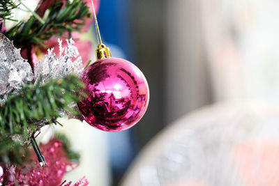 Close-up of christmas decoration