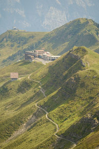 High angle view of houses