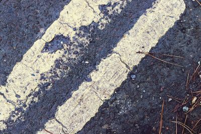 High angle view of road