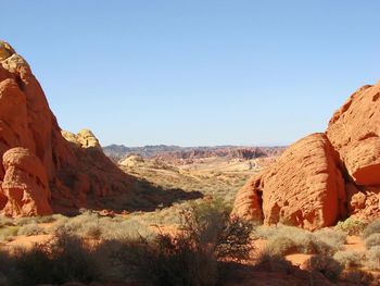 Rock formations in a desert
