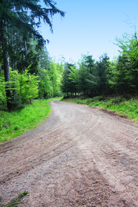 Road passing through landscape