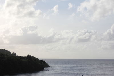 Scenic view of cloudy sky over sea