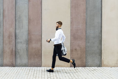 Full length of a man walking