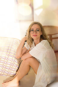 Portrait of beautiful young woman