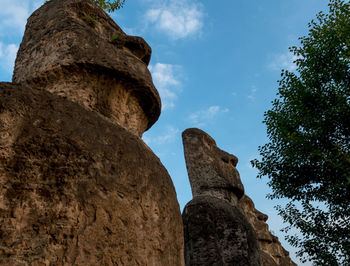 Low angle view of a statue