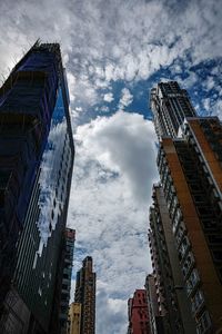 Low angle view of buildings against sky