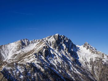 Mount sasso canale in the italian alps of lake como