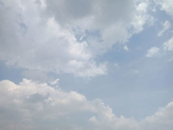 Low angle view of clouds in sky