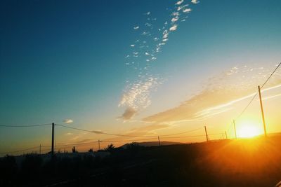 Sun shining through clouds