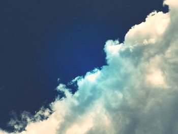 Low angle view of clouds in sky