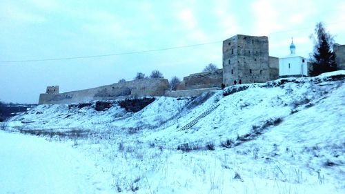 View of snow covered landscape