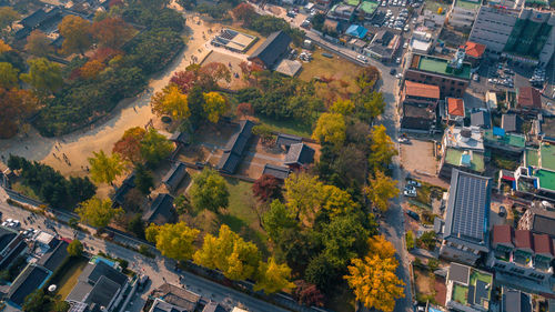 Aerial view of city