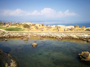 Scenic view of sea against sky