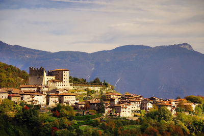 Houses in a town