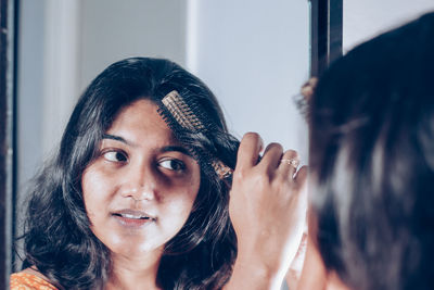 Portrait of young woman