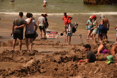 People at beach