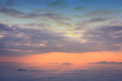 Scenic view of sky at sunset