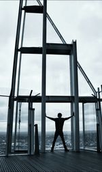 View of sea against cloudy sky