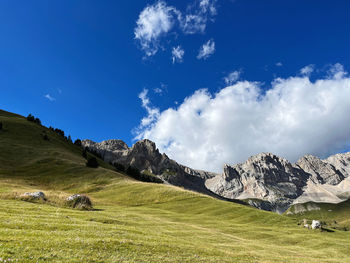 Panoramic view of mountains against sky