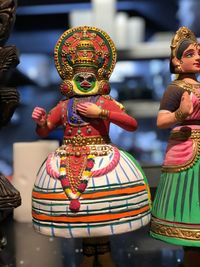 Close-up of toys for sale in market