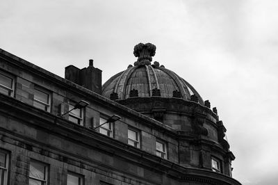 Low angle view of historical building against sky