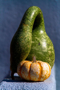 Close-up of pumpkin on table