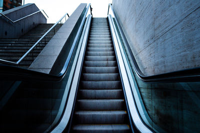 Low angle view of staircase in building